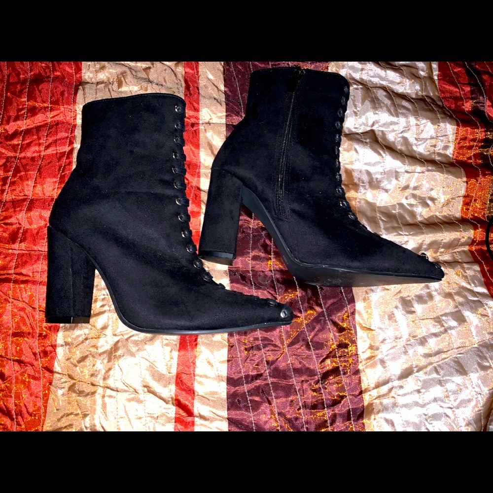 Black ankle boots
